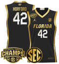Men Al Horford Jersey #42 Florida Gators 2025 SEC Champions Stitched Black Gold
