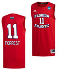 Michael Forrest Jersey FAU Owls College Basketball 2023 NCAA March Madness Red #11
