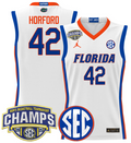 Men Al Horford Jersey #42 Florida Gators 2025 SEC Champions Stitched White