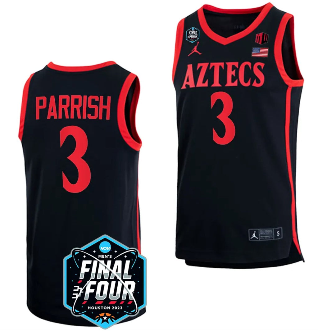 Nathan Mensah Jersey San Diego State Aztecs 2023 NCAA National Championship March Madness Black #31