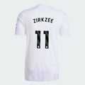 Manchester United 2025-26 Away ZIRKZEE 11 Match Jersey – White