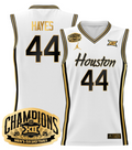 Men Elvin Hayes Jersey #44 Houston Cougar 2025 Big 12 Champions White Gold