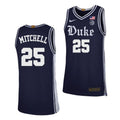 Mark Mitchell Jersey #25 Duke Blue Devils College Basketball Navy