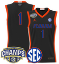 Men Team Jersey #1 Florida Gators 2025 SEC Champions Stitched Black