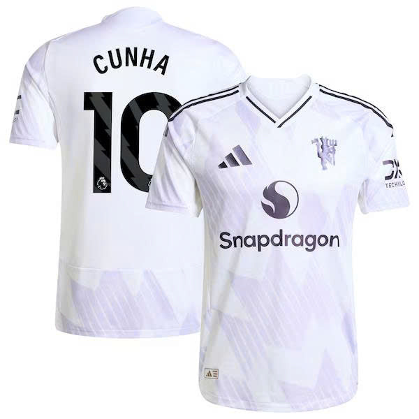 Manchester United 2025-26 Away COLLYER 43 Match Jersey – White