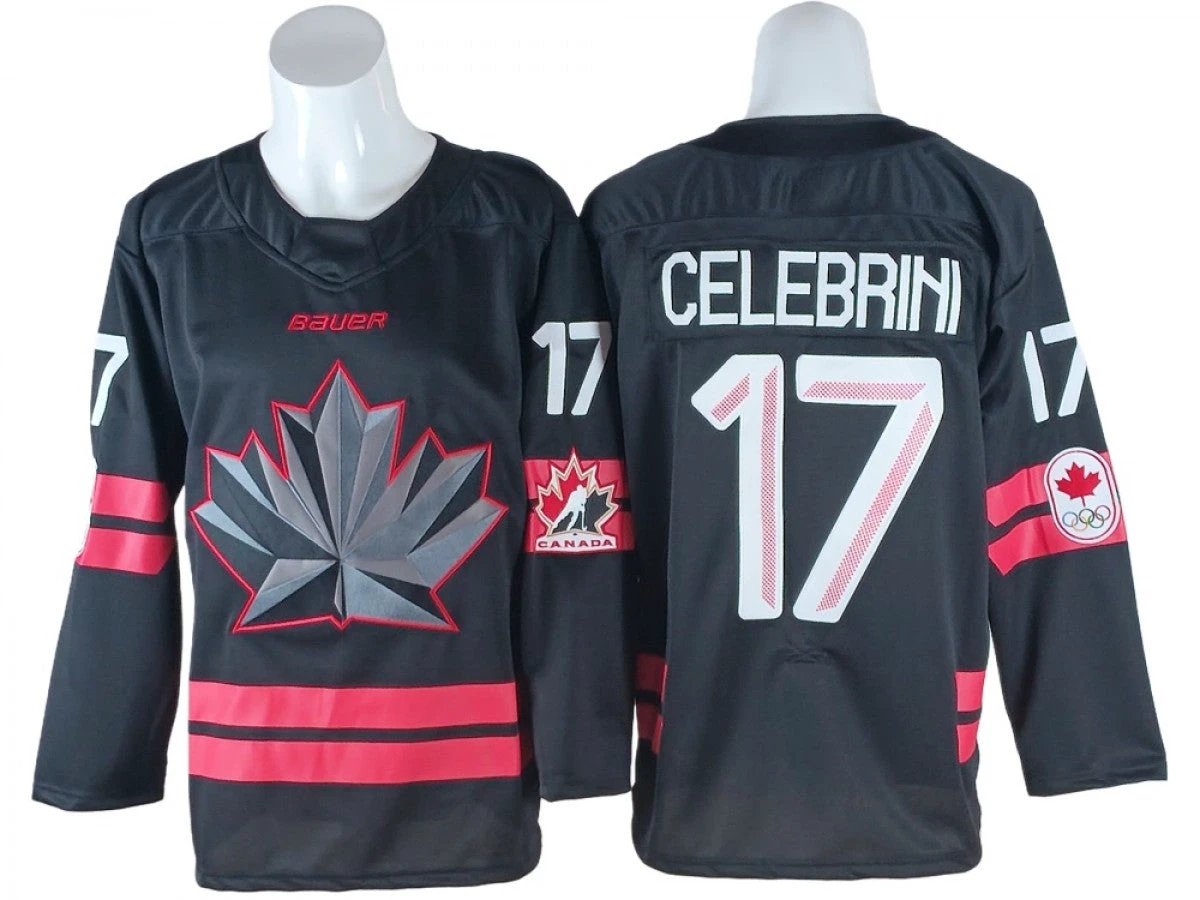 Macklin Celebrini Jersey #17 Winter Olympics Team Canada 2026 Stitched