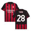 Malick Thiaw 28 AC Milan 2025-26 Home Match Jersey – Black Red