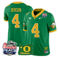Malik Benson Jersey #4 Oregon Ducks 2026 Peach Bowl Oregon State Stitched Green