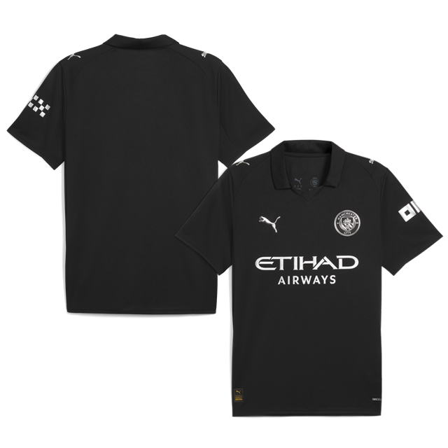 Manchester City 2025-26 Away Jersey – Black
