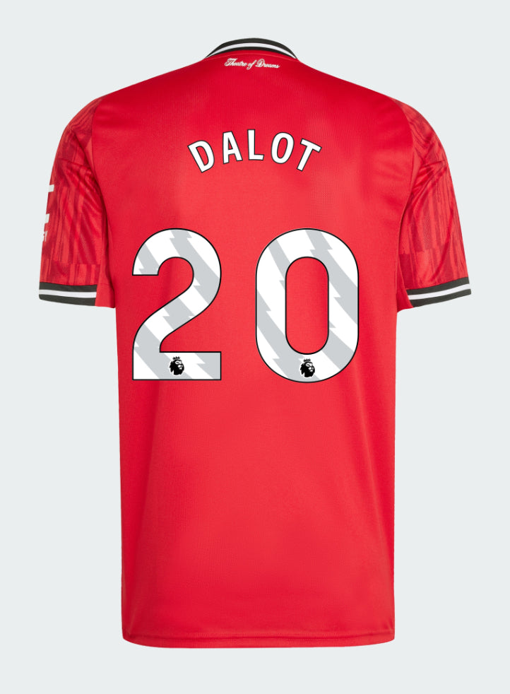 Manchester United Home 2025-26 DALOT 20 Match Jersey – Red