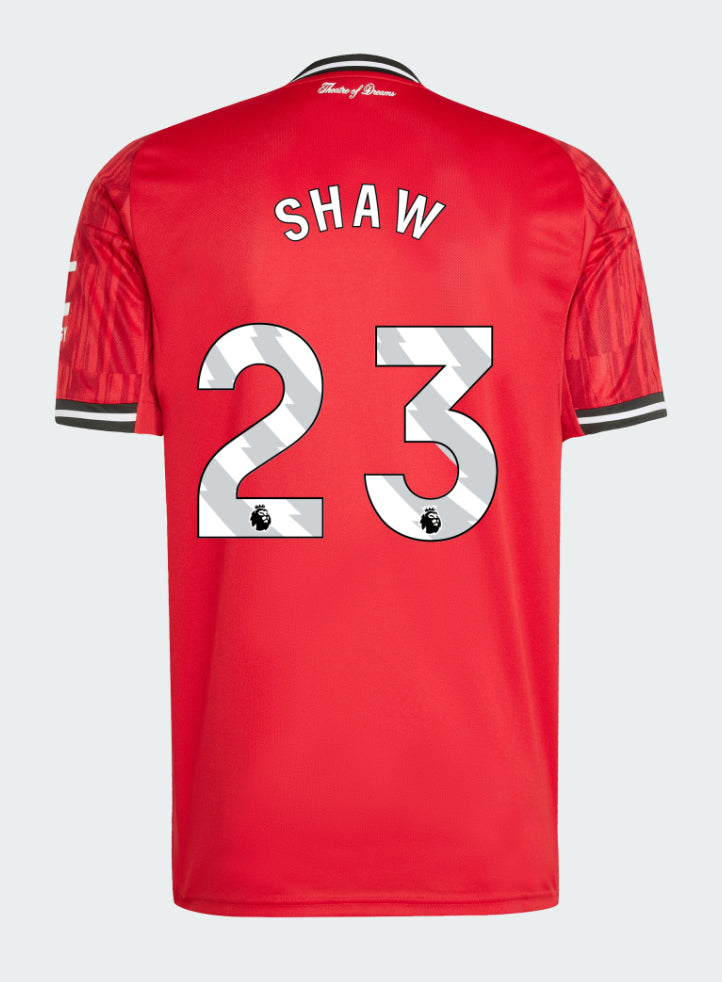 Manchester United Home 2025-26 SHAW 23 Match Jersey – Red