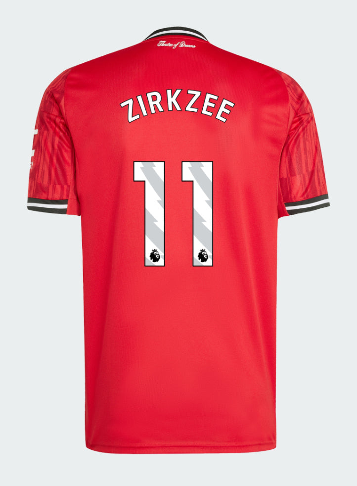 Manchester United Home 2025-26 ZIRKZEE 11 Match Jersey – Red