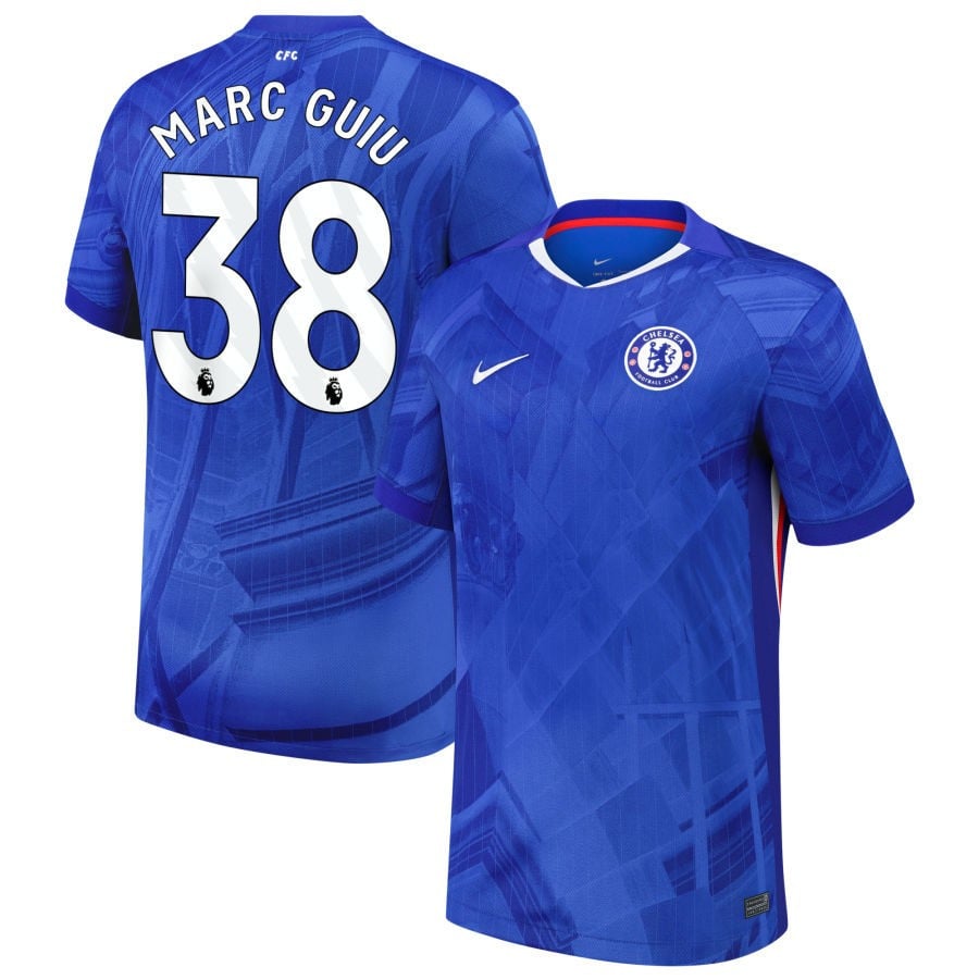 Marc Guiu #38 Chelsea 2025-26 Home Match Jersey – Blue