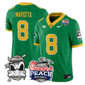 Marcus Mariota Jersey #8 Oregon Ducks Mummy Duck 2026 Peach Bowl Stitched Green