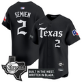 Marcus Semien Jersey #2 Texas Rangers Gothic Frontier Edition Vapor Limited Stitched