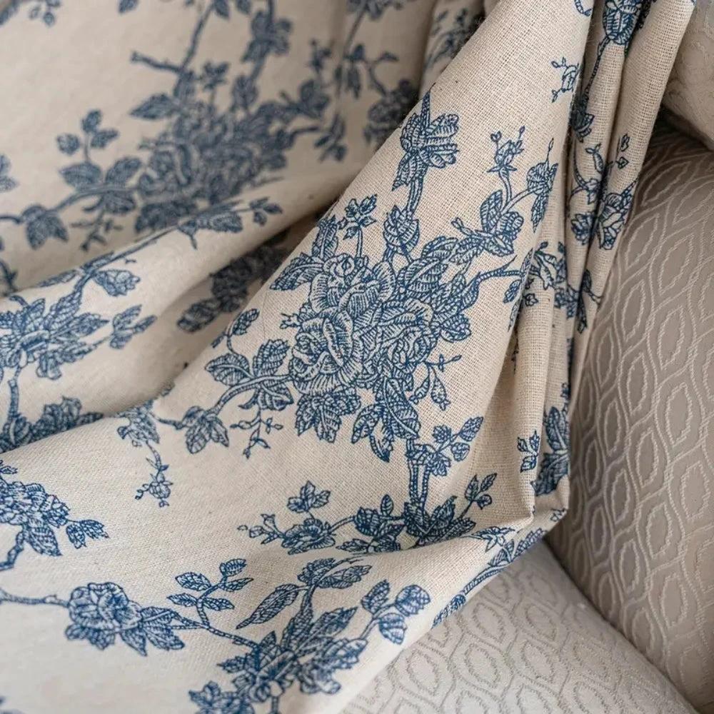 Maribelle Floral Lace-Trimmed Curtain