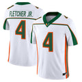 Mark Fletcher Jr Jersey #4 Miami Hurricanes Throwback 2025 Limited Stitched