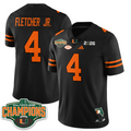Mark Fletcher Jr Jersey #4 Miami Hurricanes 2026 Fiesta Bowl Champions Stitched