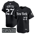 Mark Vientos Jersey #27 New York Mets Gothic Borough Edition Stitched
