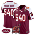 Maroon Blood Jersey #540 Virginia Tech Hokies Coach Frank Beamer 2025