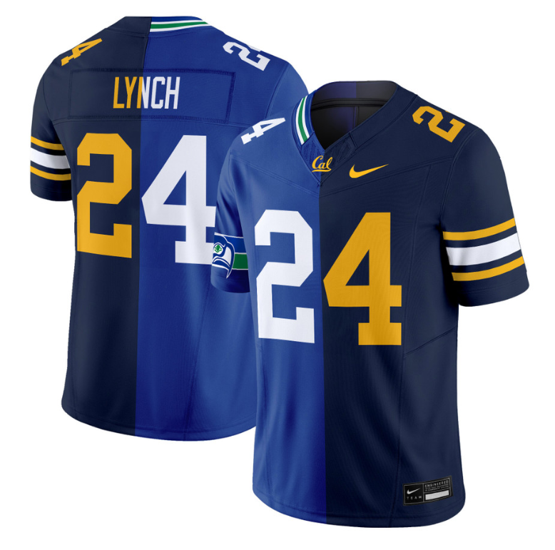 Marshawn Lynch Jersey #24 California Golden Bears Split Vapor Limited Stitched