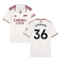 Martin Zubimendi #36 Arsenal 2025-26 Third Jersey – Cream