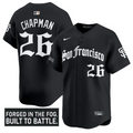 Matt Chapman Jersey #26 San Francisco Giants Gothic Fog Edition Vapor Stitched