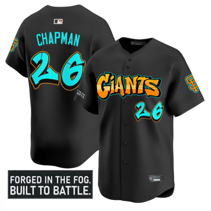 Matt Chapman Jersey #26  San Francisco Giants Graffiti Fog City Drop