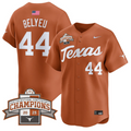 Max Belyeu Jersey #44 Texas Longhorns 2025 Southeastern Champions Vapor Stitched Texas