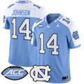 Max Johnson Jersey #14 North Carolina Tar Heels 2025 Limited Stitched