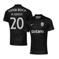 Maxi Araújo 20 Sporting CP 2025-26 Away Match Jersey – Black