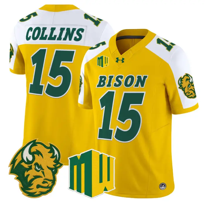 Mekhi Collins Jersey #15 North Dakota State Bison 2026 Vapor Stitched