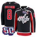 Men Alex Ovechkin Jersey #8 Washington Capitals 50th Anniversary Stitched