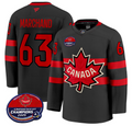 Men Brad Marchand Jersey #63 Canada 4 Nations Face-Off 2025 Champions V2