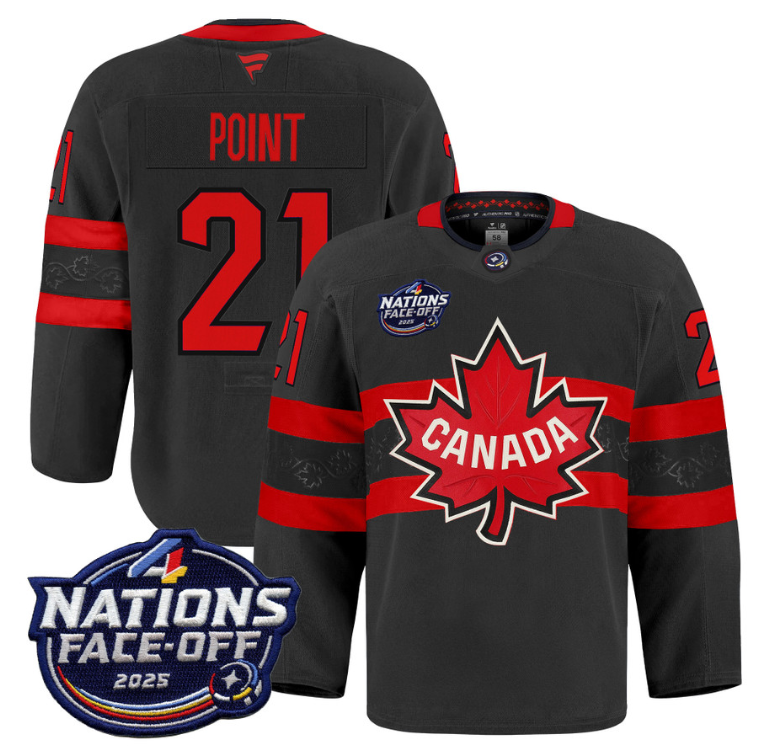 Men Brayden Point Jersey #21 Canada 4 Nations Face-Off 2025 Pro Stitched