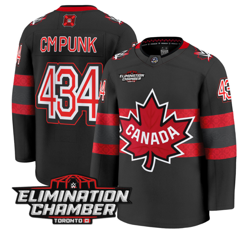 Men CM Punk Jersey #434 Elimination Chamber Toronto 2025 Premium Stitched