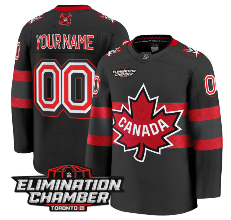 Men Custom Elimination Chamber Toronto Jersey 2025 Premium All Stitched