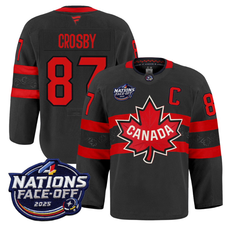 Men Sidney Crosby Jersey #87 Canada 4 Nations Face-Off 2025 Pro Stitched