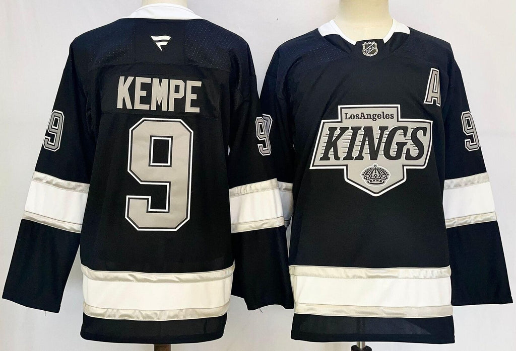 Men’s Adrian Kempe Jersey #9 Los Angeles Kings Black All Stitched