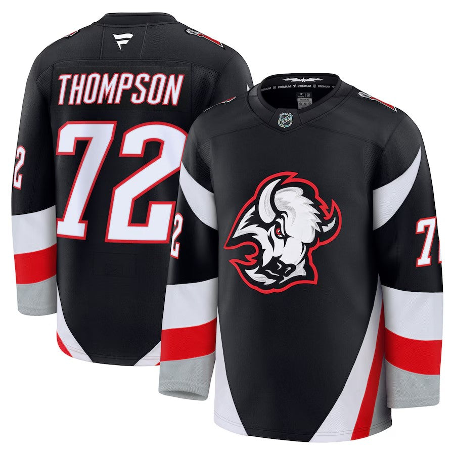 Buffalo Sabres #72 Tage Thompson Alternate Premium Jersey 2025 Stitched Black