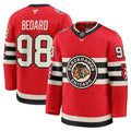 Chicago Blackhawks #98 Connor Bedard 2025 NHL Winter Classic Jersey Red