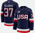 Men's Connor Hellebuyck #37 USA Navy 2025 4 Nations Face-Off Stitched