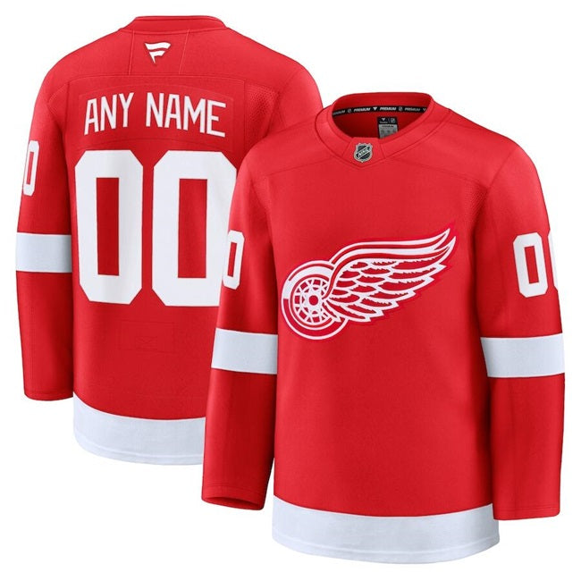 Detroit Red Wings Customized Red 2024-25 Jersey Premium Stitched