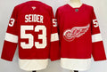 Detroit Red Wings #53 Moritz Seider Jersey  2025 Premium Stitched