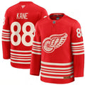 Men's Detroit Red Wings #88 Patrick Kane Jersey Red 2025 Centennial Premium Stitched