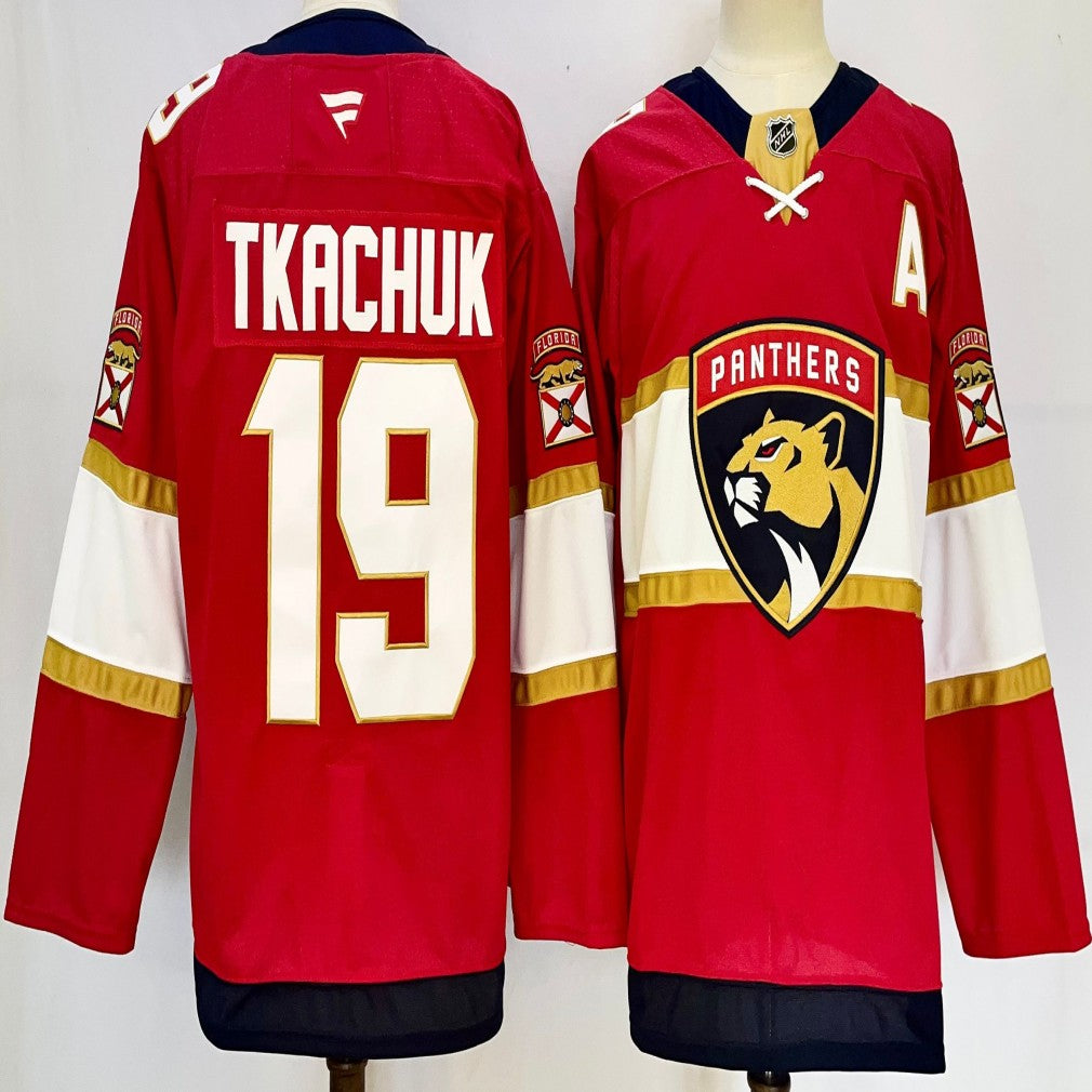 Florida Panthers #19 Matthew Tkachuk Jersey 2025 Premium Stitched