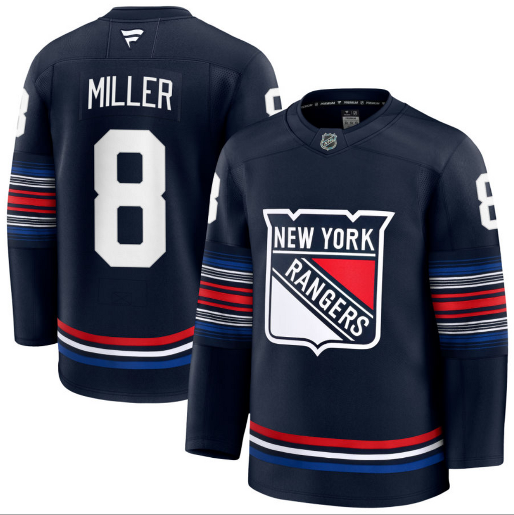 J.T. Miller Jersey #8 New York Rangers All Stitched