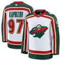Men's Minnesota Wild #97 Kirill Kaprizov Jersey White 2025 25th Anniversary Stitched
