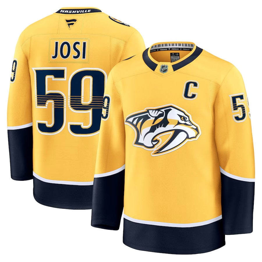 Nashville Predators #59 Roman Josi Home Premium Jersey 2025 Premium Stitched