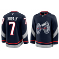 Sean Kuraly Jersey #7 Columbus Blue Jackets 2025 Stadium Series
